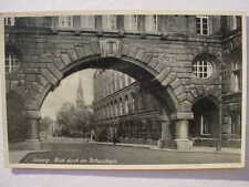12333 Great Ak Postcard Leipzig View through The Rathausbogen Straße 1938 picture