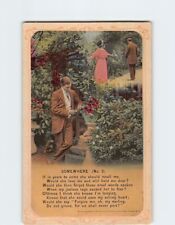 Postcard Somewhere No. 3 Poem Man in the Garden picture