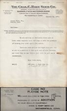 WETHERSFIELD, CT ~ CHAS. C. HART SEED Co. ~ Letterhead, Adv. Sheet & Encl. 1926 picture