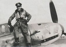 Luftwaffe Ace Fw Helmut Noteman with his Bf 109 G-6 1943 5 x 7 WWII Print  picture