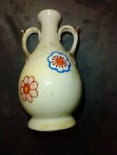 Vintage Porcelain Miniature Vase With Floral Design Made In Japan picture