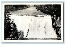 c1940's Upper Snake River Falls Yellowstone Highway Idaho ID RPPC Photo Postcard picture