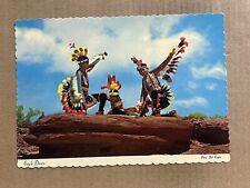 Postcard Native American Navajo Indian Boys Eagle Dance Vintage PC picture