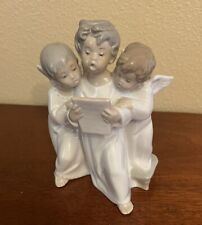 Lladro 4542 Retired Group of 3 Choir Angel Children Singing Figurine - MINT picture