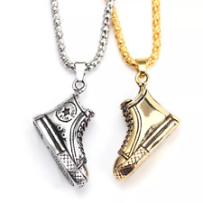 Fashion Jewelry Gold Or Silver Converse Sneakers Pendant Necklace picture
