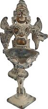 Exotic India Garuda Lamp - Brass Statue - Color Antique Color picture