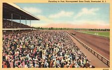 Postcard RI Pawtucket Narragansett Race Track Linen Vintage PC f3632 picture
