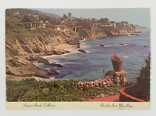 Shoreline from Moss Point Laguna Beach California Postcard Unposted picture