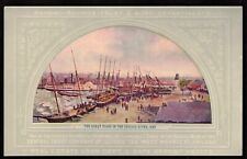 Postcard The Great Flood In The Chicago River 1849 Central Trust Co of Illinois  picture