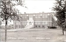 RPPC - High School Gymnasium, Wakefield, Michigan- 1946 Photo Postcard picture