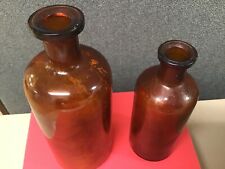 Vintage Brown Bottles, Stopper -Type, Round picture