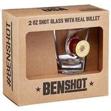Original BenShot Bulletproof Shot Glass w/ Real Shotgun Shell Groomsmen Military picture