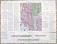 USGS ONECO QUADRANGLE, CONNECTICUT & RHODE ISLAND BEDROCK GEOLOGIC MAP 1974 picture