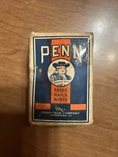 Vintage Early Advertising Full William Penn Shoe Tacks Norristown Pa picture