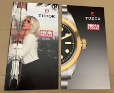 RARE TUDOR Watch Lady Gaga Black Bay Store Counter Display Sign Large 2 Sided picture
