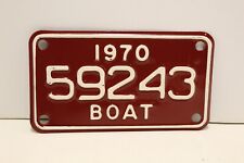 vintage 1970 boat license plate picture