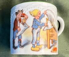 Old Antique German Porcelain Bed Bug Naughty Boys Pillow Prank Tea Cup Germany picture