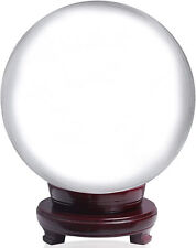 LONGWIN 200Mm(8 Inch) Huge Clear Divination Crystal Ball Meditation Glass Sphere picture