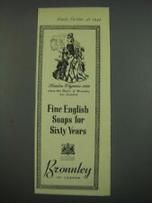 1949 Bronnley Soap Ad - London Elegance 1888 picture