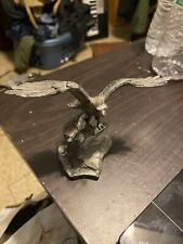 Pewter Iron Flying Eagle Figurine Art Handcrafted USA Vintage 70s 4