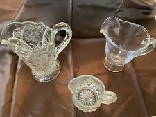 antique and vintage glass pitcher collection picture