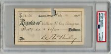 William McKinley Rare Signed Check Written to Supreme Court Justice PSA picture