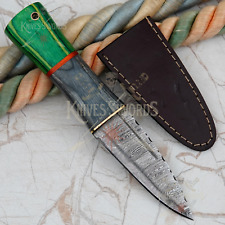 Handmade Damascus Steel Sgian Dubh Scottish Dirk Knife Beautiful Handle + Sheath picture