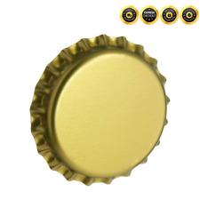 North Mountain Supply Crown Beer Bottle Caps - Gold - Oxygen Barrier - 500 Count picture