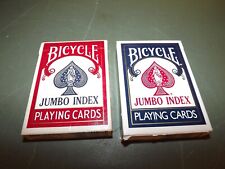 2 Decks Bicycle Jumbo Index 88 Playing Cards & 2 Decks No 77 Bee Playing Cards picture