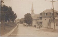 Main Street West Charleston Vermont Church Unposted RPPC Photo Postcard picture