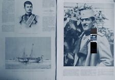 1891 1916 Serbia Prince Alexandre 2 Newspapers Antique picture