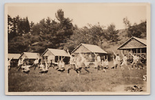 Girls at Summer Camp, NH RPPC, Camp Soangetaha ? Coniston Goshen Calisthenics picture