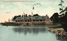 Postcard NY Thousand Island Yacht Club St Lawrence River 1911 Old PC f4876 picture