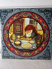 Norway Suzanne Toftey Man Baking 6x6 Tile Norwegian picture
