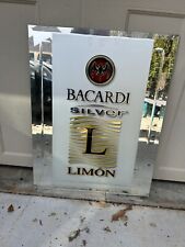 Vintage BACARDI SILVER LIMON MIRROR NOS Unused Never Hung picture