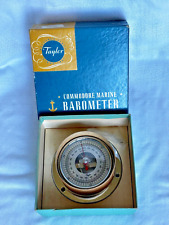 Vintage TAYLOR COMMODORE MARINE NAUTICAL BAROMETER New Old Stock in Box picture