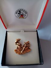 Mickey & Minnie  Mouse In Boat Boxed And Signed Brooch Rare  picture