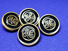 JUICY COUTURE REPLACEMENT BUTTONS 4 PC HEAVY METAL ENAMELED FOR JACKET, BLAZER picture
