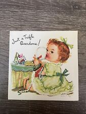 Vintage Birthday Card, Trifle Overdone Makeup, Used picture
