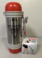 Vintage Nissan Stainless Vacuum Bottle Hot Cold Thermos 0.9L Made in Japan NEW picture