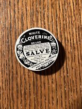 One vintage Cloverine salve sample medical tin picture