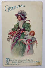 Greeting This Little Token Sent By Me, Postcard, c1905 by U. Co., NY. Unposted picture