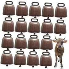 GXXMEI 18PCS Cow Horse Sheep Grazing Copper Bells Cattle Farm Animal Red Bronze picture