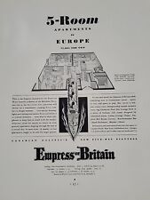 1931 Canadian Pacific Empress of Britain Cruise Ship Fortune Mag Print Ad Boat picture