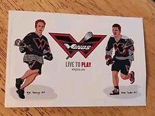 Vintage Sticker Postcard Philadelphia Wings Lacrosse Kyle Sweeney Geoff Snider picture
