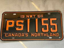 Exceptional 1964 Northwest Territories Canada's Northland License Plate # 1155 picture