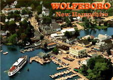 Aerial view of Wolfeboro, NH with Mount Washington. picture