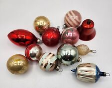 Vintage 12 Glass Mercury Metal Christmas Tree Ornaments  picture