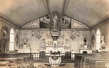 St. Anne's Shrine Church Interior, Lake Wales, Florida FL - 1932 Real Photo RPPC picture