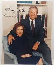 President Jimmy Carter & Rosalynn Carter Signed Photo Full Signature picture